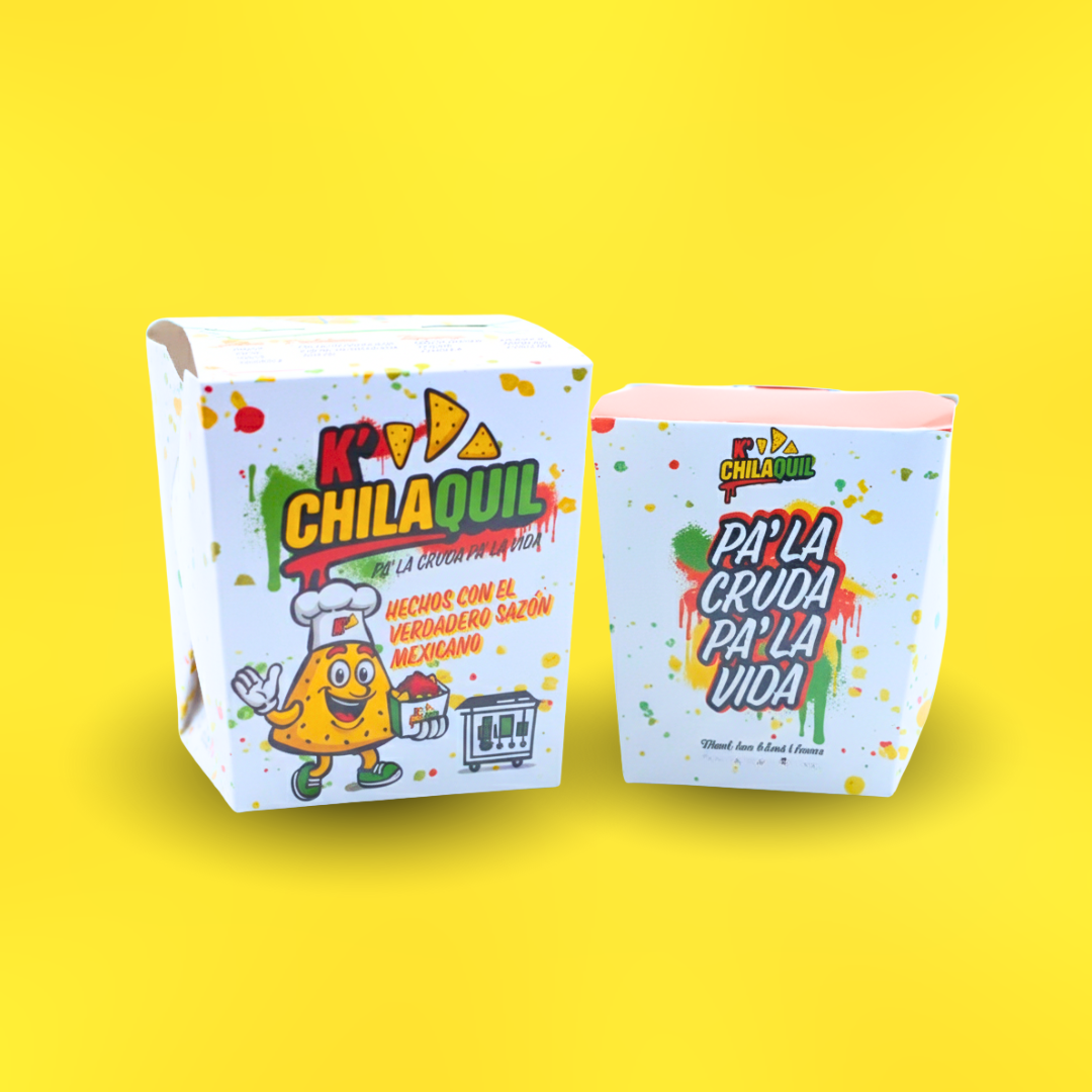 Chilaquiles con proteína en caja grande de K'Chilaquil
