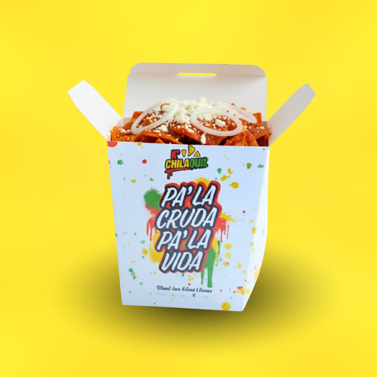 Chilaquiles con proteína en caja grande de K'Chilaquil