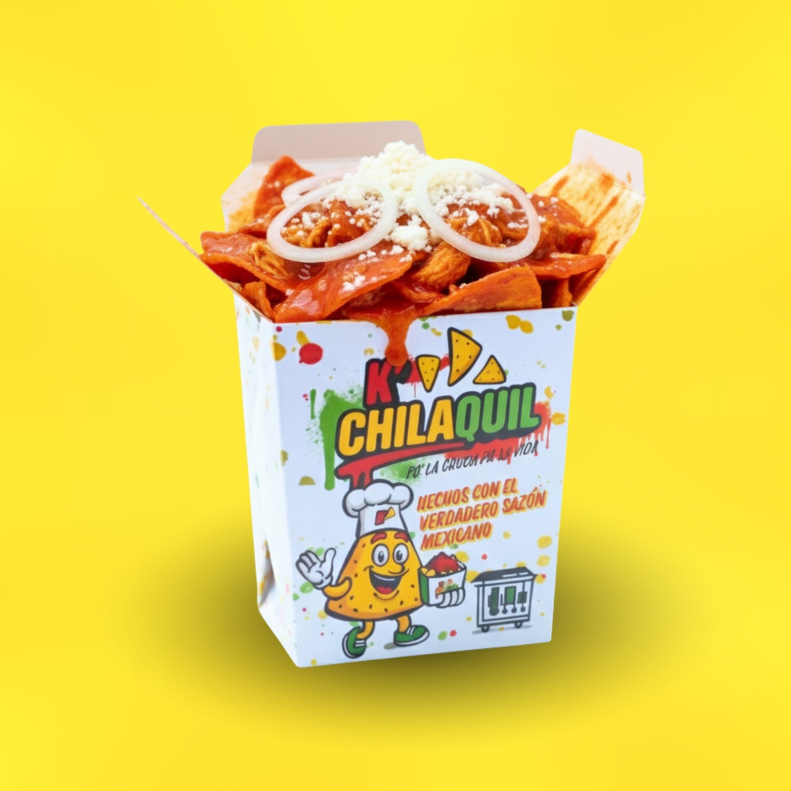 Chilaquiles con proteína en caja grande de K'Chilaquil