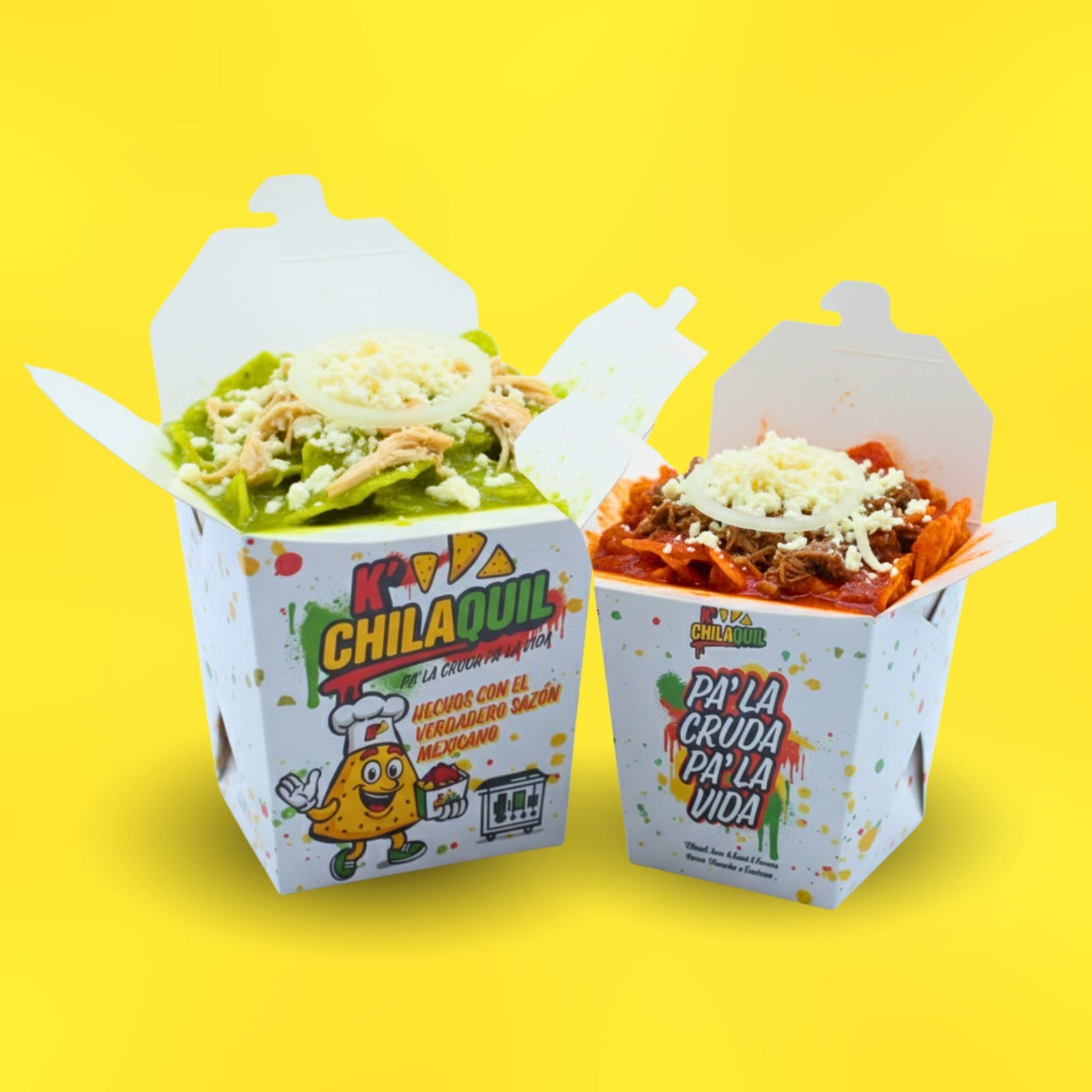 Chilaquiles con proteína en caja grande de K'Chilaquil